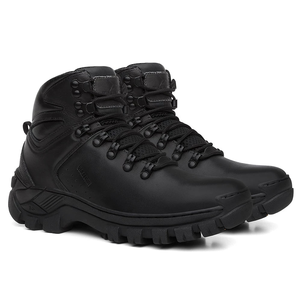 coturno masculino, coturno adventure, coturno via livre, bota couro legítimo, coturno antiderrapante, coturno com CA, bota resistente, calçado masculino premium