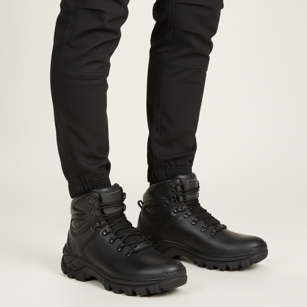 coturno masculino, coturno adventure, coturno via livre, bota couro legítimo, coturno antiderrapante, coturno com CA, bota resistente, calçado masculino premium