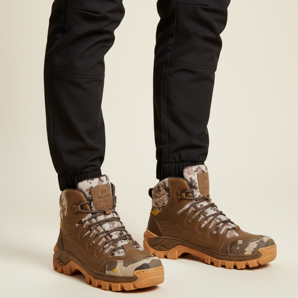 coturno masculino, bota kansas, coturno couro legítimo, coturno cano médio, coturno antiderrapante, bota de trilha, coturno com CA, bota de aventura, coturno conforto, coturno resistente
