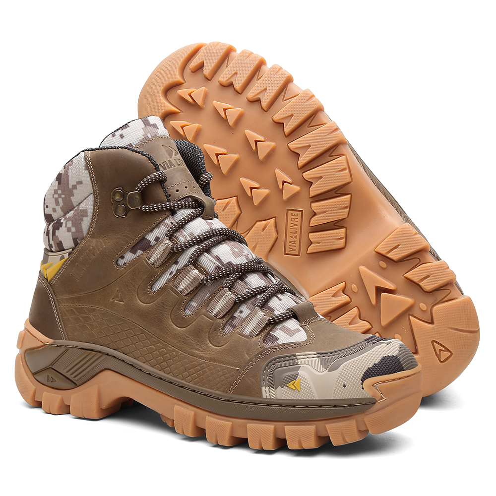 coturno masculino, bota kansas, coturno couro legítimo, coturno cano médio, coturno antiderrapante, bota de trilha, coturno com CA, bota de aventura, coturno conforto, coturno resistente
