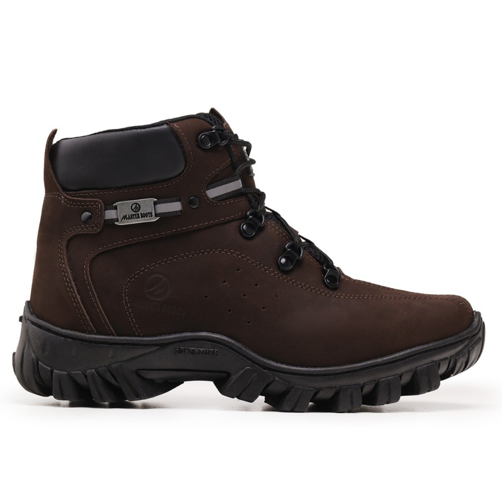coturno feminino, masterboots 2113, bota de couro feminina, coturno com CA, coturno segurança, palmilha em gel, solado costurado, bico pvc flexível, coturno trabalho, coturno trilha