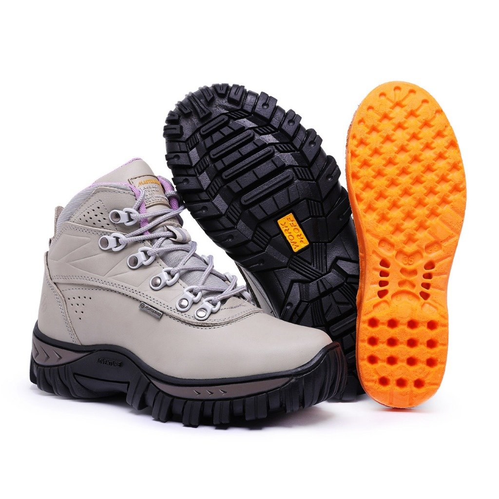 coturno feminino, bota feminina couro, coturno master boots, coturno conforto, bota de trabalho feminina, coturno com palmilha em gel, coturno segurança, coturno dia a dia, coturno antiderrapante, coturno resistente couro
