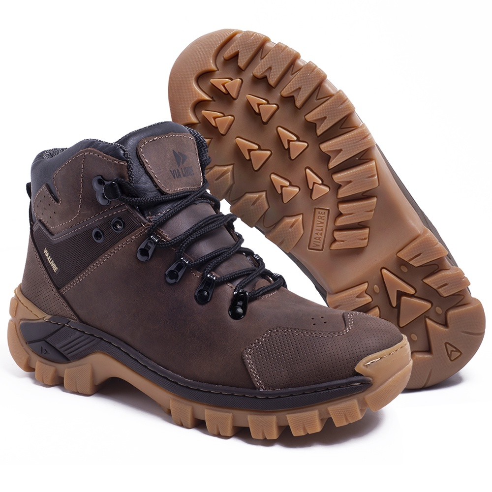 coturno masculino, adventure n4, coturno couro legítimo, coturno com CA, coturno antiderrapante, bota adventure, coturno via livre, coturno conforto, coturno premium