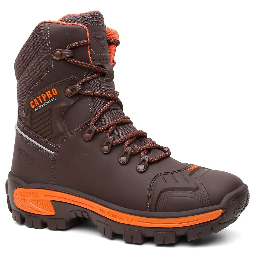 coturno catpro combat, coturno couro legítimo, coturno cano longo, coturno com CA, solado microexpandido, coturno antiderrapante, bota tática masculina, coturno leve confortável, coturno trabalho segurança, bota resistente