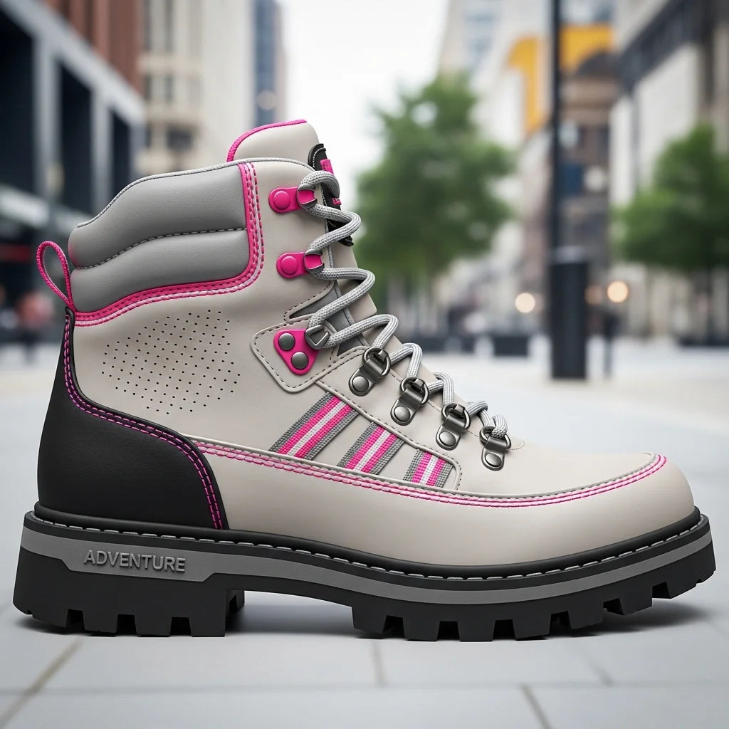 coturno feminino, masterboots 2113, bota de couro feminina, coturno com CA, coturno segurança, palmilha em gel, solado costurado, bico pvc flexível, coturno trabalho, coturno trilha