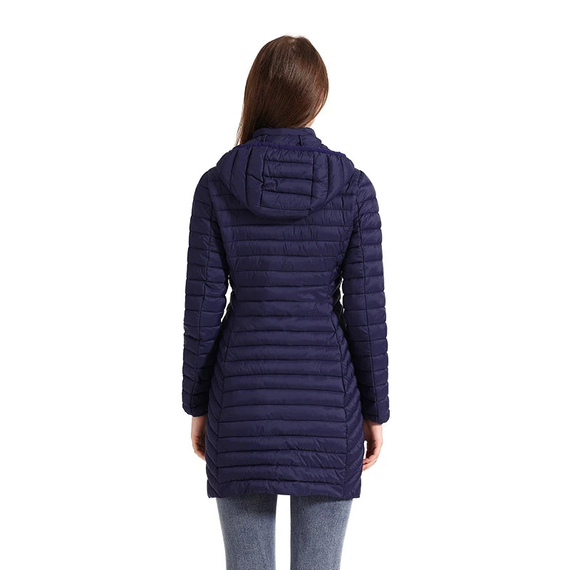 parka feminina longa, casaco feminino impermeável, parka com capuz removível, jaqueta feminina de inverno, parka térmica feminina, casaco corta-vento feminino, parka forrada com pele sintética, parka impermeável e quente, casaco feminino elegante de frio, parka feminina poliéster resistente