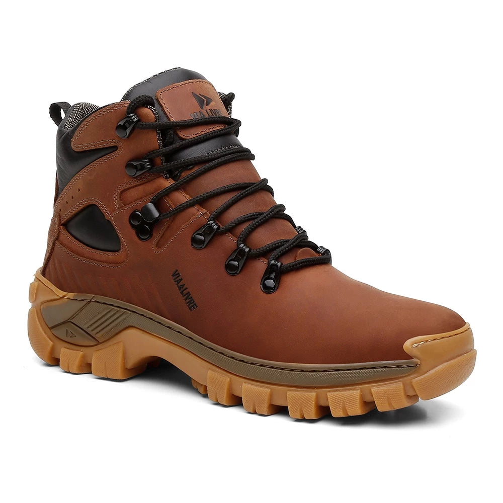 coturno masculino, cat extremo, montana original, coturno couro emborrachado, coturno com CA, bota adventure, coturno semi impermeável, bota de trabalho, coturno profissional, coturno trilha