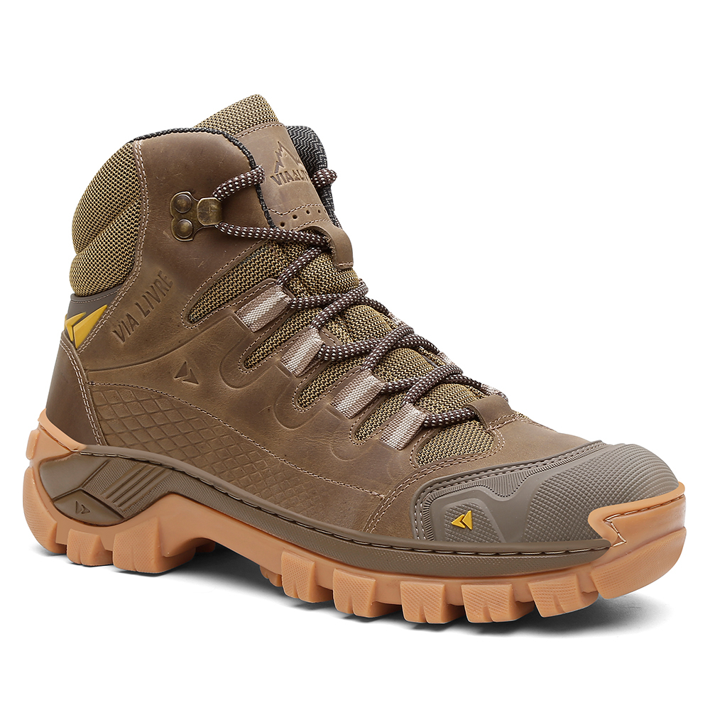 coturno masculino, bota kansas, coturno couro legítimo, coturno cano médio, coturno antiderrapante, bota de trilha, coturno com CA, bota de aventura, coturno conforto, coturno resistente