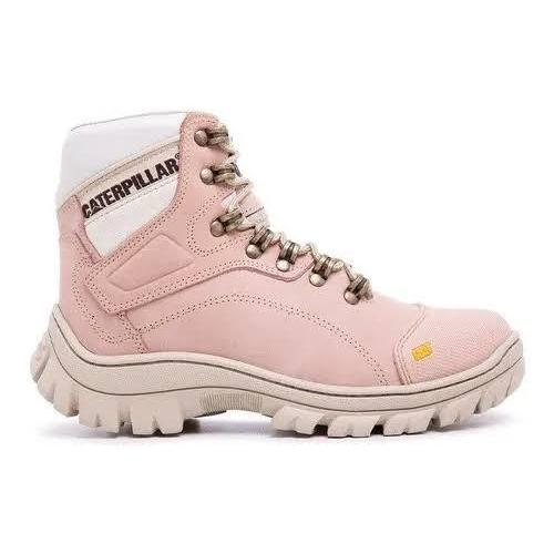 coturno feminino, bota adventure, coturno couro legítimo, coturno rosa nude, bota feminina resistente, coturno casual, coturno conforto, solado de borracha, botina feminina, bota trilha leve