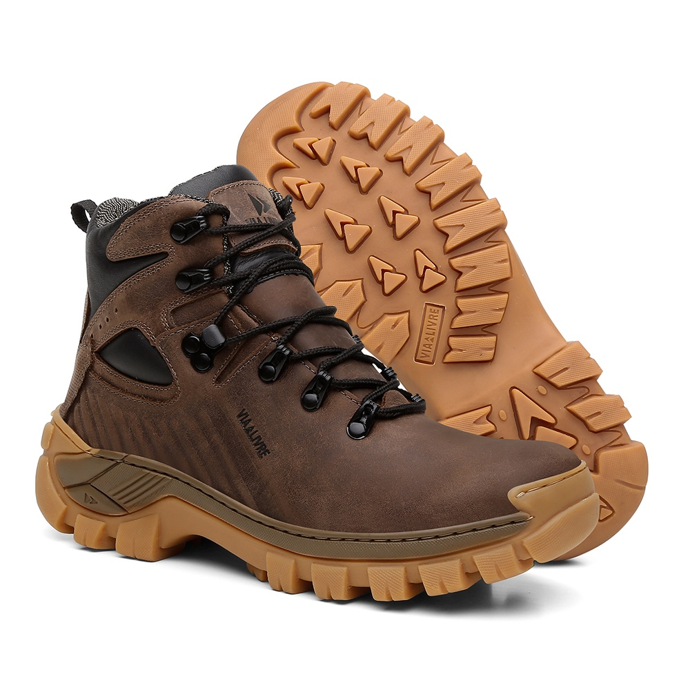 coturno masculino, cat extremo, montana original, coturno couro emborrachado, coturno com CA, bota adventure, coturno semi impermeável, bota de trabalho, coturno profissional, coturno trilha